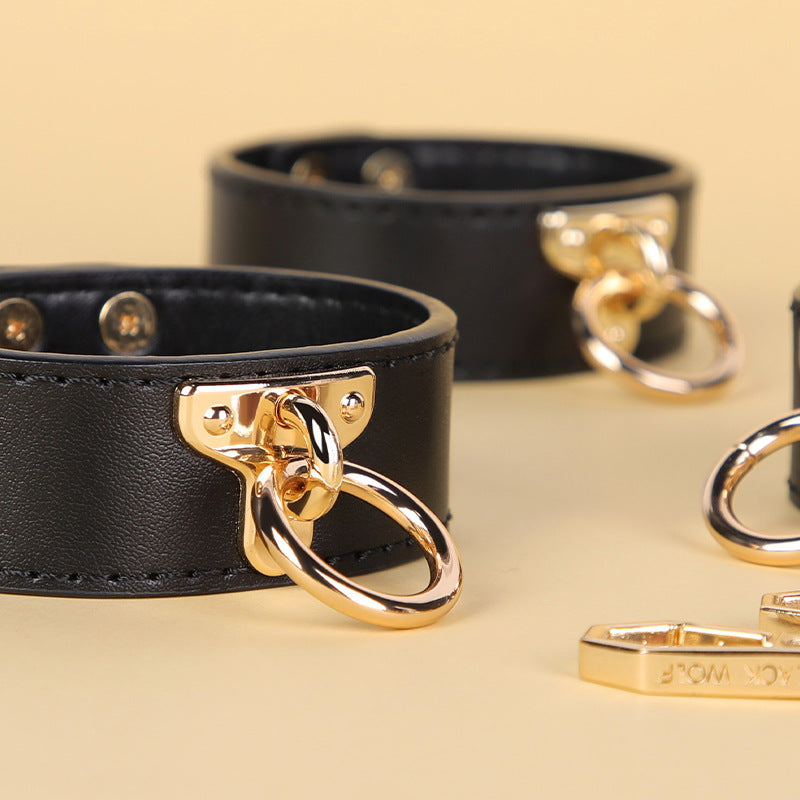 High-end Props Genuine Leather Eight-piece Set Bondage And Discipline Handcuffs
