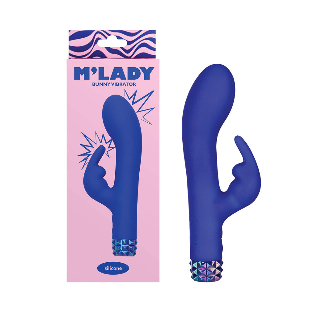 M'Lady Bunny Vibrator 6 " Blue