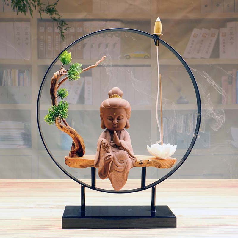 Backflow incense burner