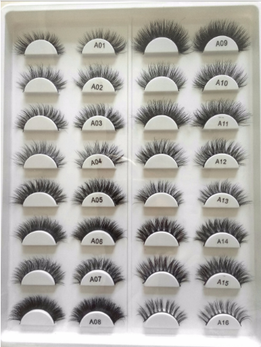 Handmade 3D Mink Full Strip False Eyelashes - Family
