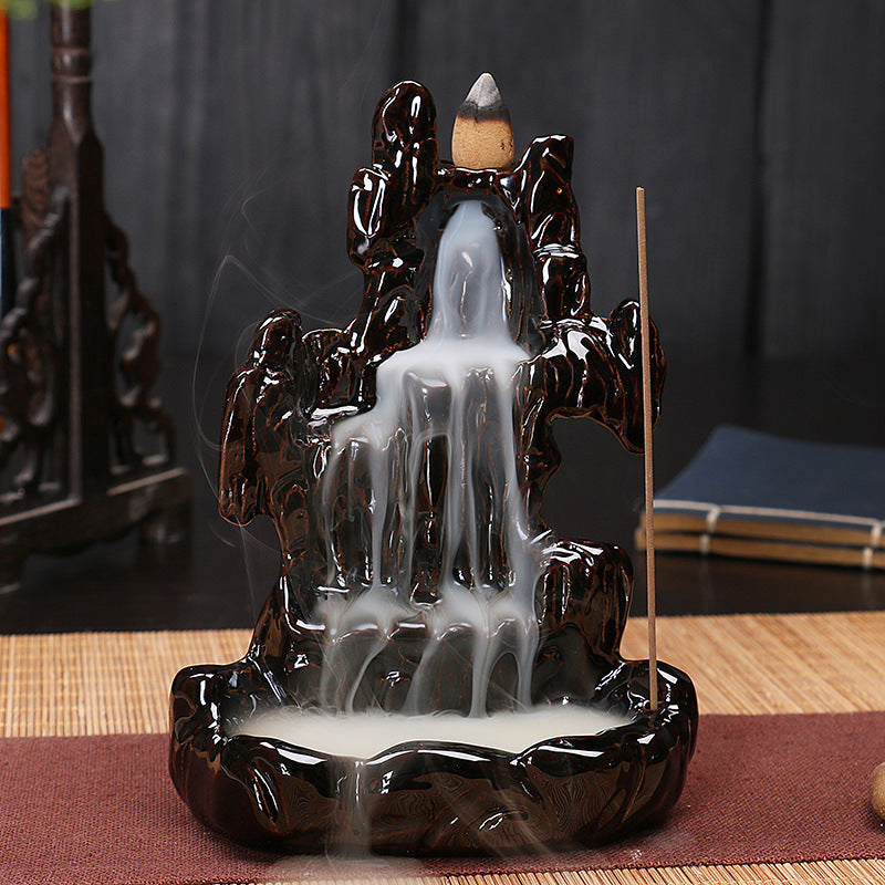 flowing water incense burner incense burner