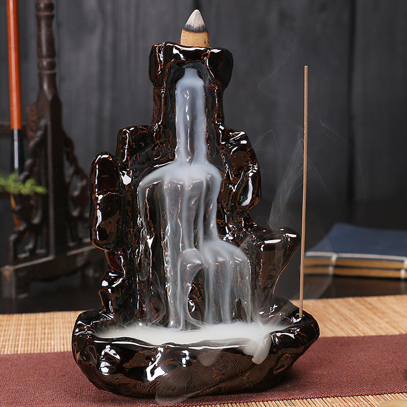 flowing water incense burner incense burner