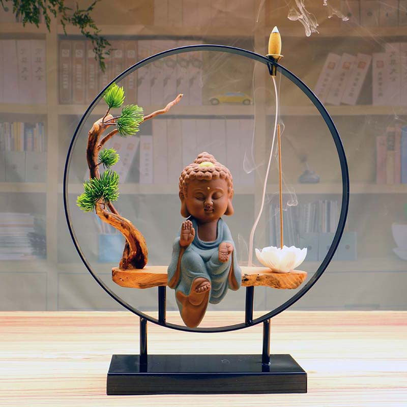 Backflow incense burner