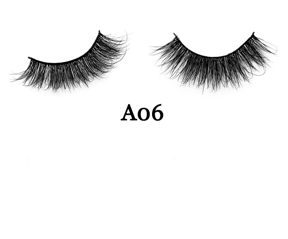 Handmade 3D Mink Full Strip False Eyelashes - Family
